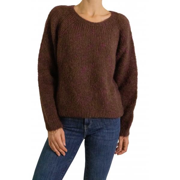 Maglione girocollo in mohair 